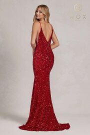 Sequin Cut Out Mermaid Gown - Image 10