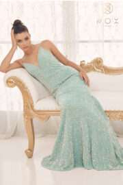 Sequin Cut Out Mermaid Gown - Image 5