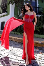 Captivating ensemble featuring a bustier corset adorned with rhinestone - Image 3