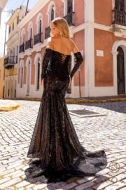 sweetheart neckline Trumpet mermaid silhouette fully sequined bodice - Image 5
