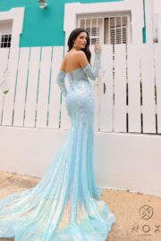 sweetheart neckline Trumpet mermaid silhouette fully sequined bodice - Image 8