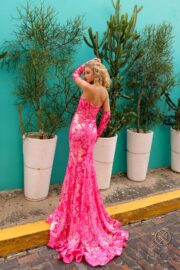 Strapless Sequin Embellished Long Gown - Image 2
