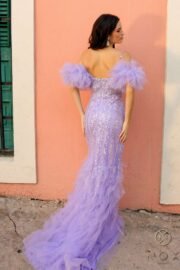 Sweetheart Neckline Fully Sequin Mermaid Gown - Image 2