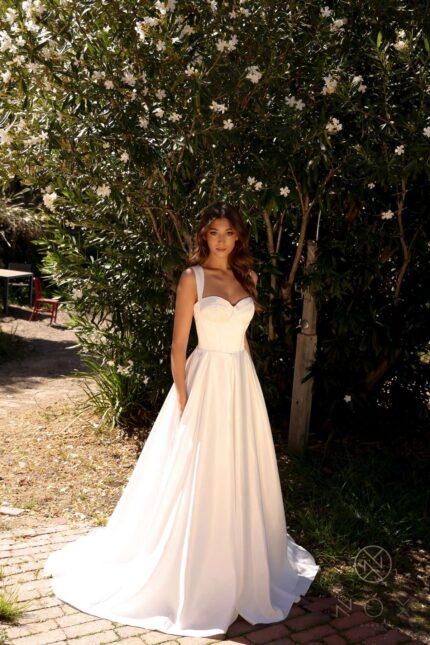 Sweetheart Corset Top A-line Wedding Gown