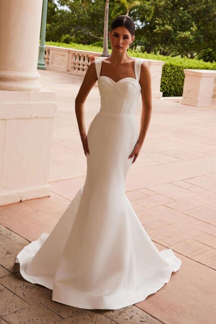 Sweetheart Neckline Corset Mermaid Wedding Gown