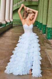 Strapless Sweetheart Top Layered Tulle Dress - Image 2