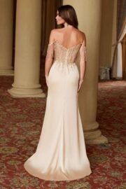 Fringed Off-Shoulder Sequin Sweetheart Neckline Dress - Image 9