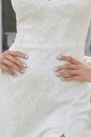 Sequin Embellished Sweetheart Lace Up Wedding gown - Image 3
