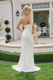Sequin Embellished Sweetheart Lace Up Wedding gown - Image 2