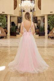 FULL FLOWER EMBROIDERED BODICE A LINE TULLE MATERIAL - Image 7
