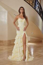 LONG FIT AND FLARE CHIFFON MATERIAL AND THIN STRAP - Image 3