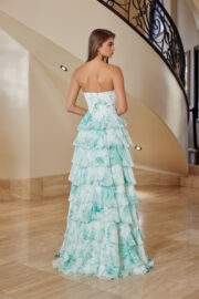 CHIFON STRAPLESS MULTILAYERED SKIRT SWEETHEART - Image 5