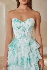 CHIFON STRAPLESS MULTILAYERED SKIRT SWEETHEART - Image 6