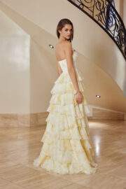 CHIFON STRAPLESS MULTILAYERED SKIRT SWEETHEART - Image 2