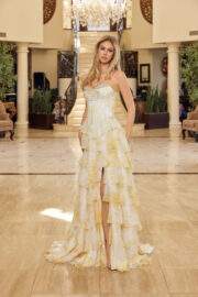 STRAPLESS RUFFLE A LINE GOWN WITH BEADED SWEETHEART NECKLINE - Image 5