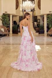 STRAPLESS RUFFLE A LINE GOWN WITH BEADED SWEETHEART NECKLINE - Image 2