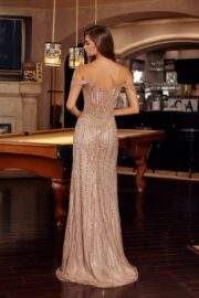 STUNNING FULL SEQUINED BEADED APPLIQUE V NECKILINE - Image 4