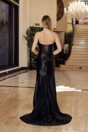 STRAPLESS FEATURING A BOW LIKE BUST LINE ILLUSION KEY HOLE - Image 3