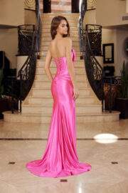 STRAPLESS FEATURING A BOW LIKE BUST LINE ILLUSION KEY HOLE - Image 11