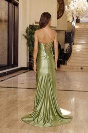 STRAPLESS FEATURING A BOW LIKE BUST LINE ILLUSION KEY HOLE - Image 4