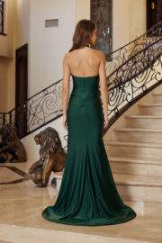 FITTED HALTER NECKLINE THIGH HIGH SLIT - Image 10