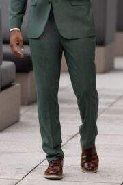 FOREST GREEN STRETCH SUIT - Image 9