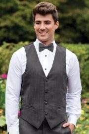 SLIM FIT STEEL GREY STERLING WEDDING SUIT - Image 7