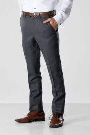 SLIM FIT STEEL GREY STERLING WEDDING SUIT - Image 9