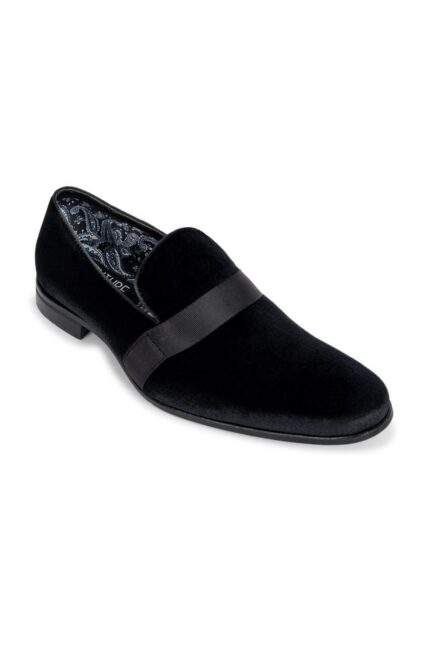 BLACK VELVET LOAFERS