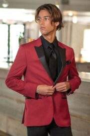 RED STRETCH TUXEDO