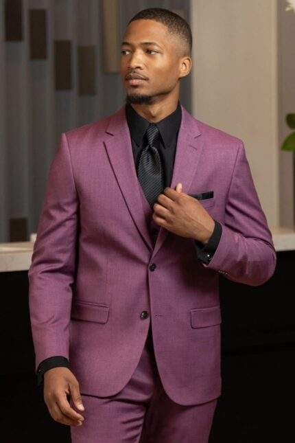 VIOLET STRETCH SUIT