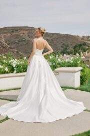 SATIN BALL GOWN WITH STRAPLESS SWEETHEART BODICE - Image 3