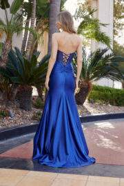 TWIST FRONT SWEETHEART NECKLINE SEQUINED BONED BODICE - Image 5