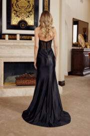 SEMI SWEETHEART PLUNGING NECKLINE APPLIQUE STRAPS - Image 5