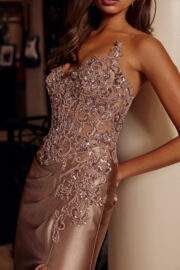 STRAPLESS SWEETHEART UNIQUE DESIGN BUSTLINE WITH APPLIQUE - Image 4