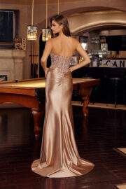 STRAPLESS SWEETHEART UNIQUE DESIGN BUSTLINE WITH APPLIQUE - Image 3