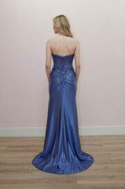 SWEETHEART NECKLINE FULL SHINY SEQUINED AND BEADED BODICE - Image 2