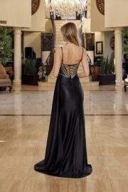 PLUNGING V NECKLINE SPAGHETTI STRAPS AND A SHEER WAISTLINE - Image 7