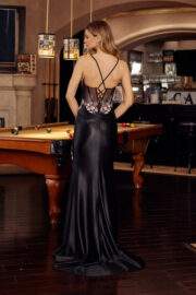 SWEETHEART BUST LINE SHEER BONED EMBROIDERED BODICE - Image 9