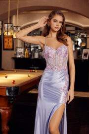 SWEETHEART BUST LINE SHEER BONED EMBROIDERED BODICE - Image 8