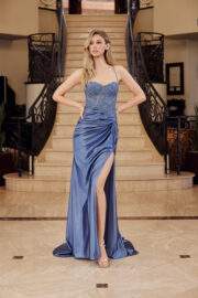 SEMI SWEETHEART BUSTLINE WITH EMBROIDERED BODICE - Image 3