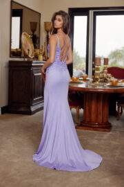 PLUNGING V NECKLINE DOUBLE SPAGHETTI STRAPS CUTOUT SIDES - Image 13