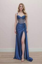FIT AND FLARE SWEETHEART BUSTLINE AND BONED WAISTLINE - Image 6