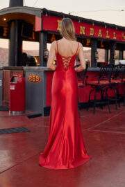 FULL SEQUIN BODICE THIN STRAPS AND A SHEER BONED WAISTLINE - Image 2