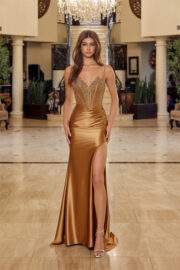 ASYMMETRICAL BUSTLINE BONED SHEER SEQUINED WAIST - Image 7