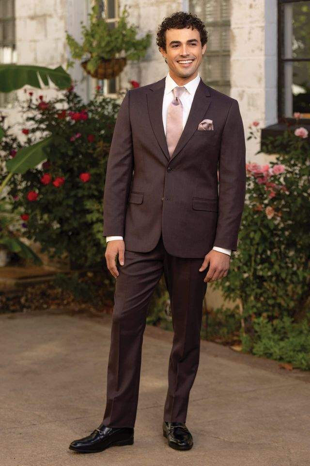couture-1910-eggplant-stretch-slim-fit-suit-coat-NEGC Eggplant Stretch Suit - Image 1